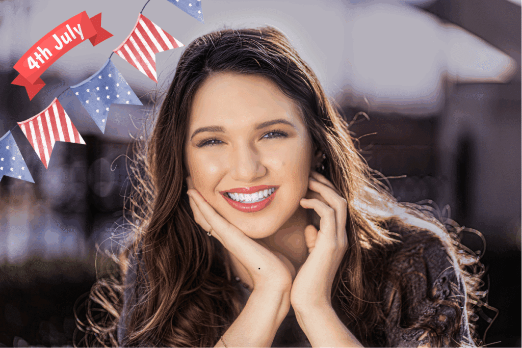 Sparkling Smile for Your 4th of July Photo